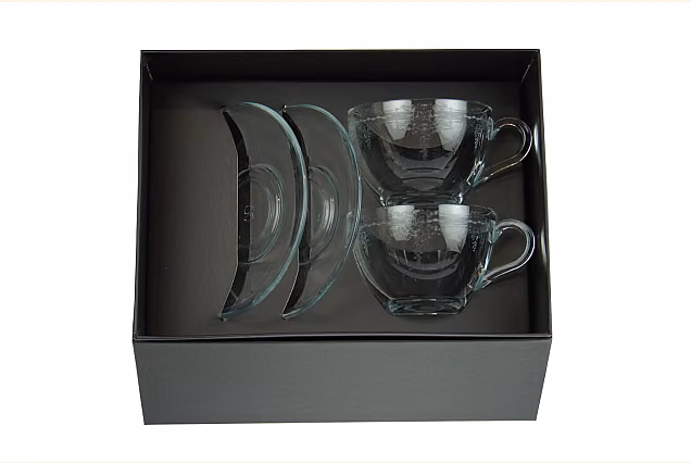 Cappuccino Cups with Saucers, Set of 2, Verona-VRMA