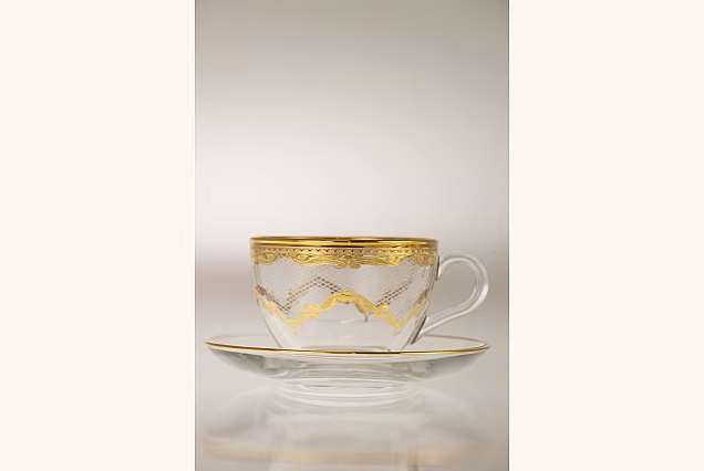 Cappuccino Cups with Gold Decoration Bejrut-BU