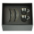 Faro Gold-FO Espresso Cups with Saucers, Set of 2