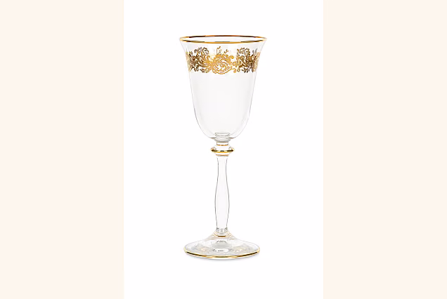 Luxury Gilded White Wine Glasses 185ml Charme-CHRC