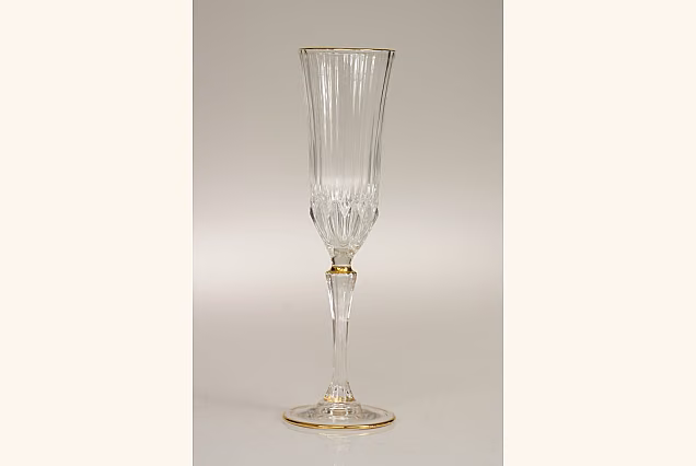 Elegant Champagne Flutes 180ml with Gold Band ADAGIO GOLD-ADGA