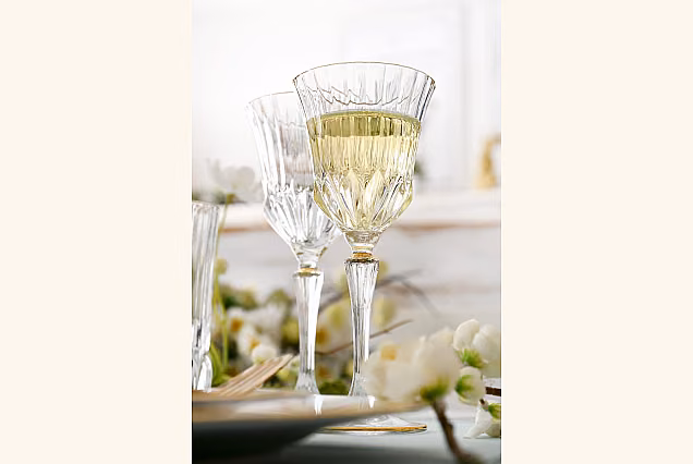 Beautiful Water Goblets 280ml with Gold Decoration ADAGIO GOLD-ADGB