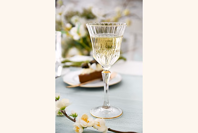 Luxury Wine Glasses 220ml with Gold Decoration ADAGIO GOLD-ADGC