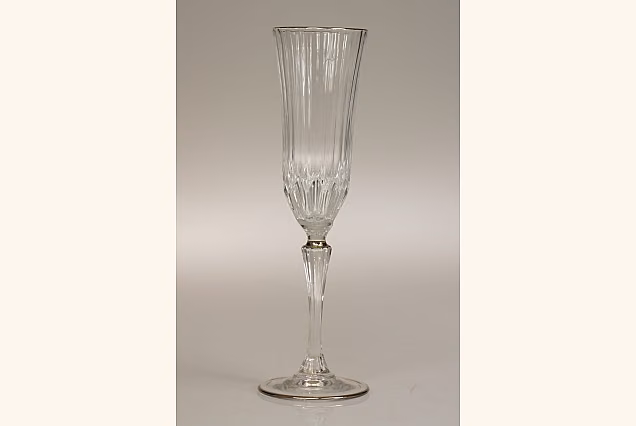 Champagne Flutes 180ml with Platinum Rim ADAGIO PLATIN-ADPA