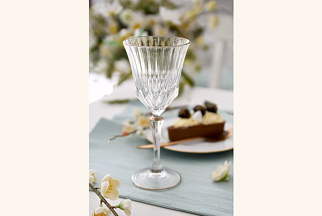 Elegant Water Goblets 280ml Decorated with Platinum ADAGIO PLATINUM-ADPB