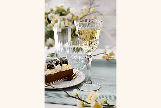 Wine Glasses 220ml Decorated with Platinum ADAGIO PLATINUM-ADPC