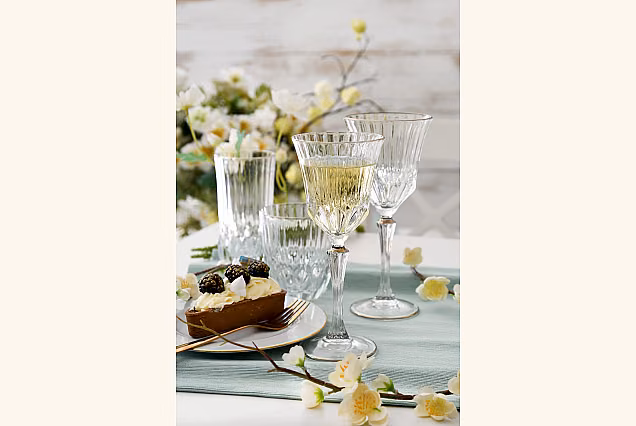 Wine Glasses 220ml Decorated with Platinum ADAGIO PLATINUM-ADPC