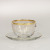 Rain Gold-RGH Cappuccino Cups with Saucers