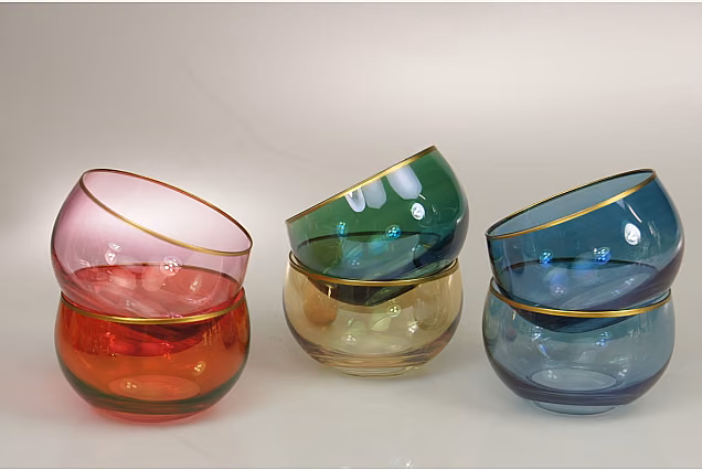 Rainbow-RMP Small Bowls, Mixed Colours, Set of 6