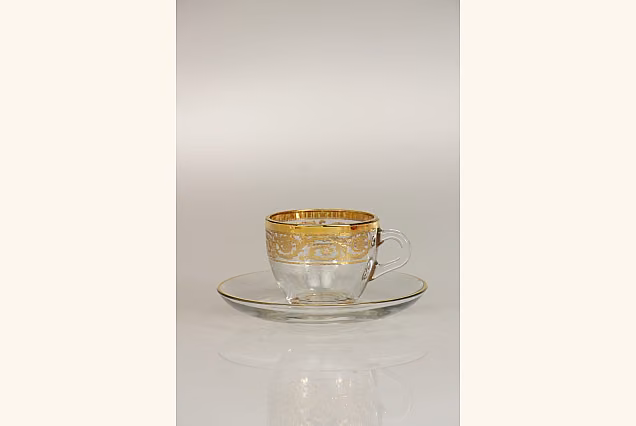 Volga Gold-VGI Small Cups with Saucers