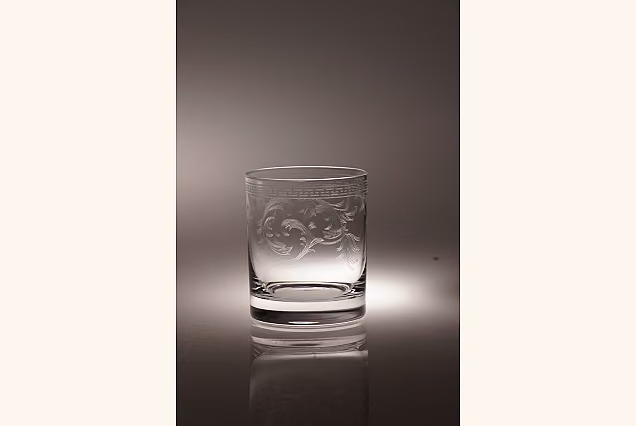 Decorated Whisky Tumblers, Set of 6, Versal